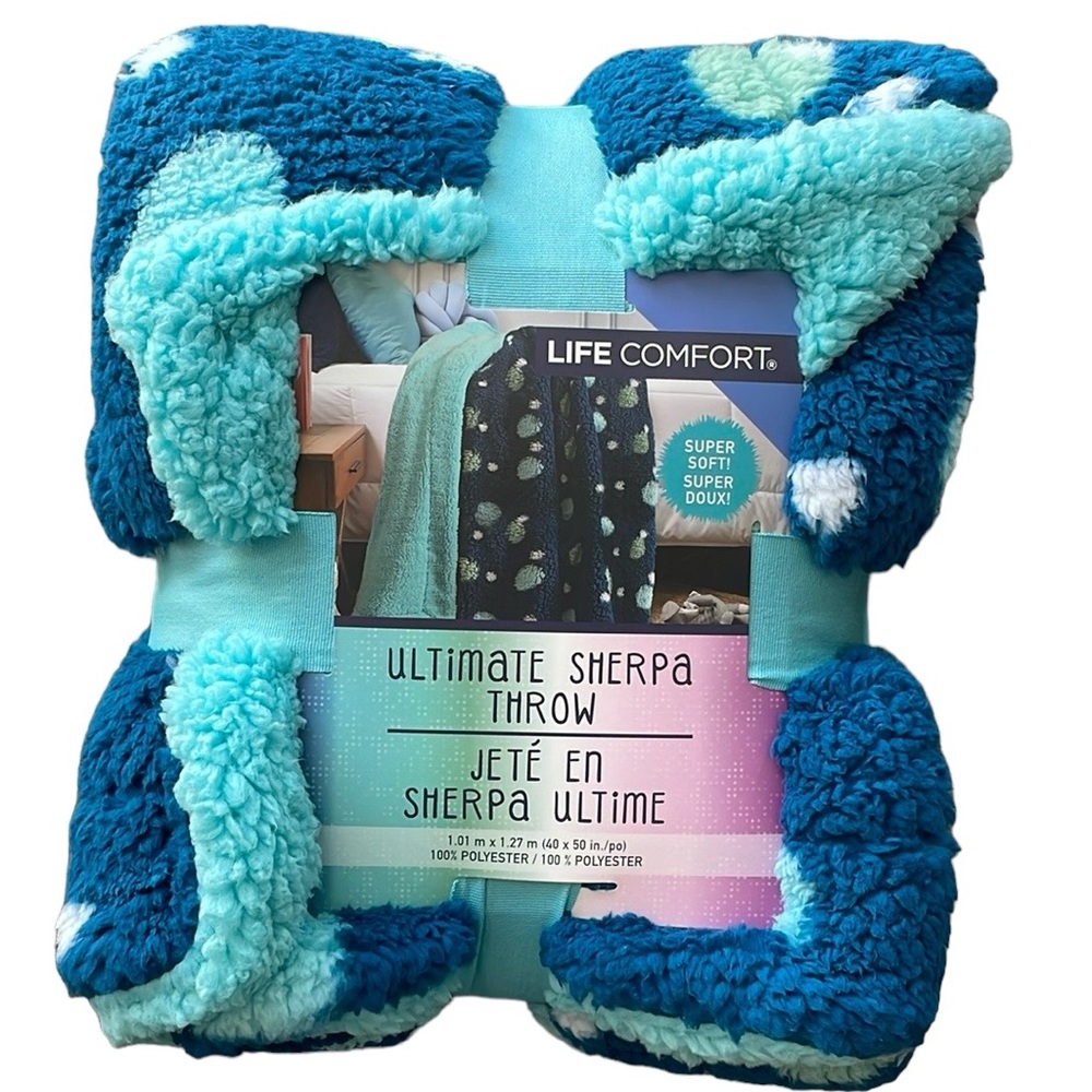Life Comfort - Super Soft Ultimate Sherpa Throw Blanket